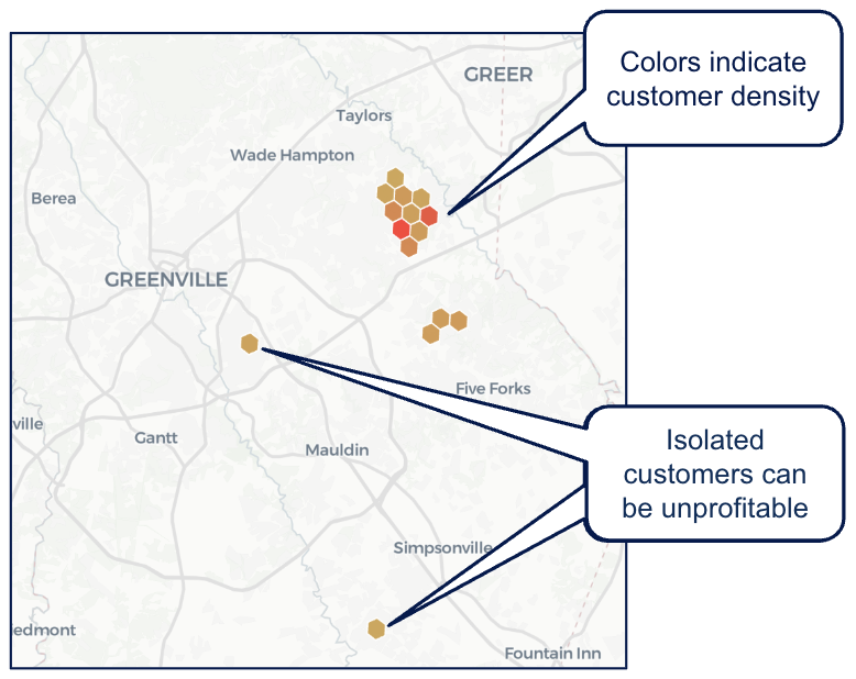 Customer Density Map